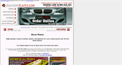 Desktop Screenshot of createmyplates.com